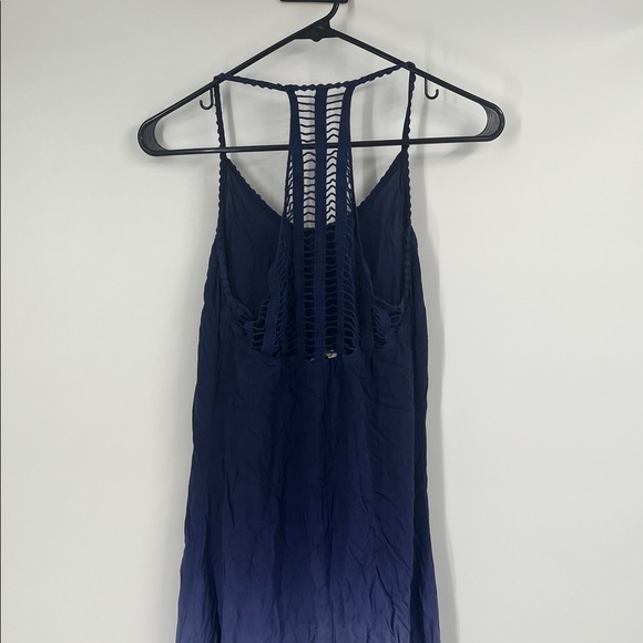 Purple Ombré Maxi Dress With Crochet Detail - Picture 7 of 8